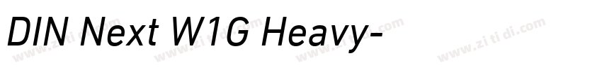 DIN Next W1G Heavy字体转换